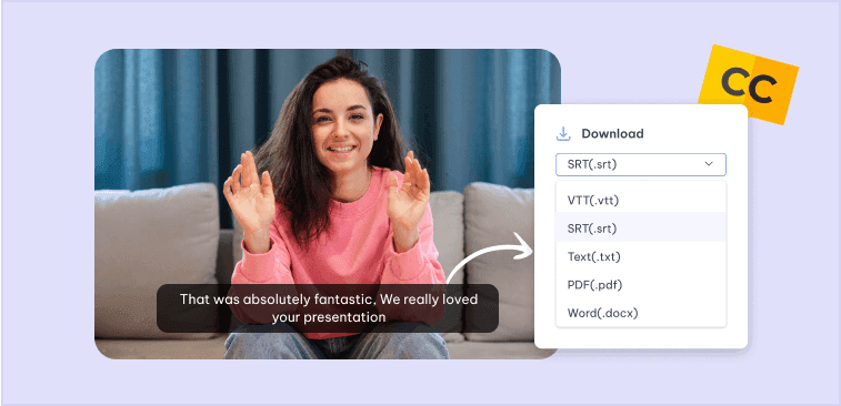 Download subtitles in multiple formats